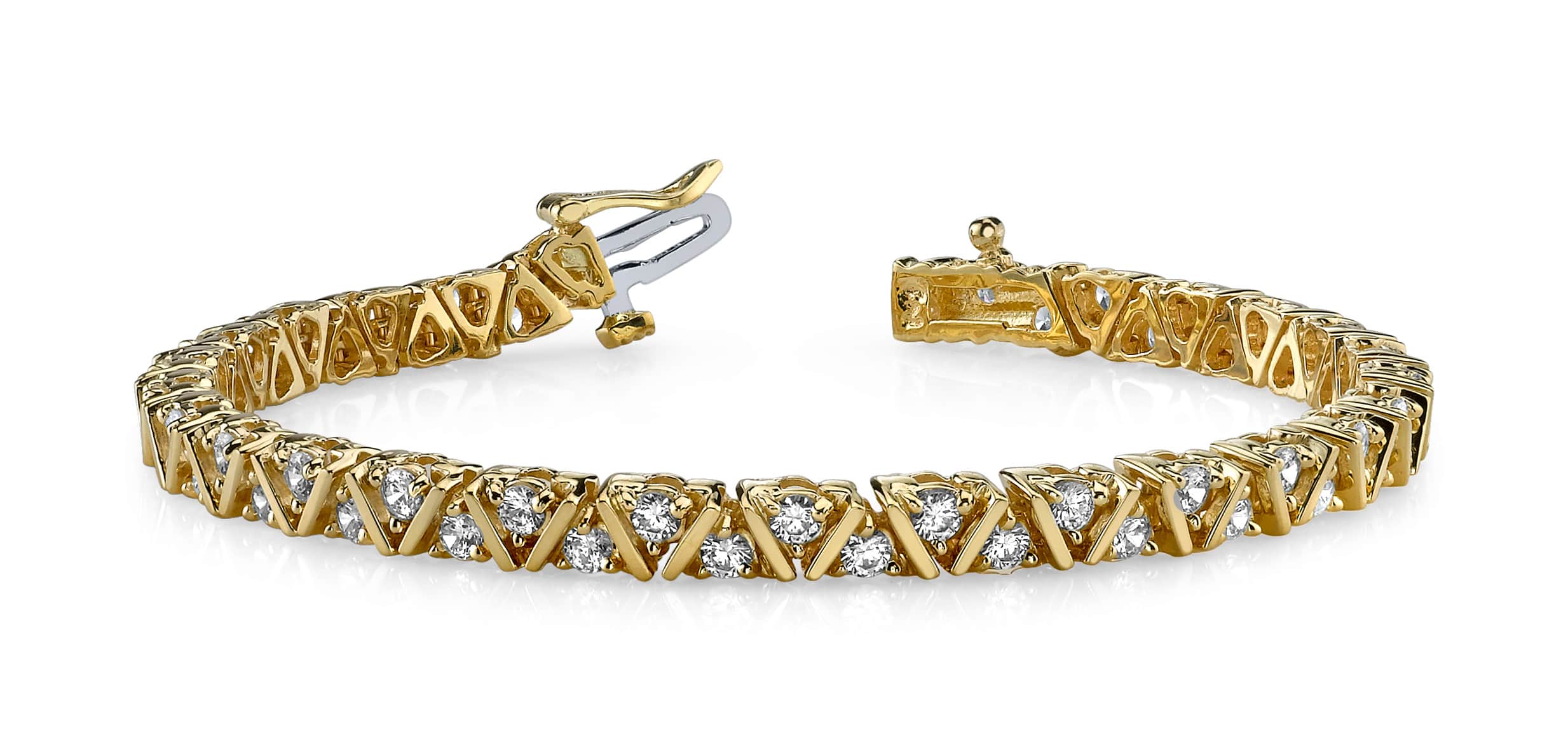 Leaning Fence Diamond Bracelet with 4.00 ct.(finished) 2.75mm - Image 5