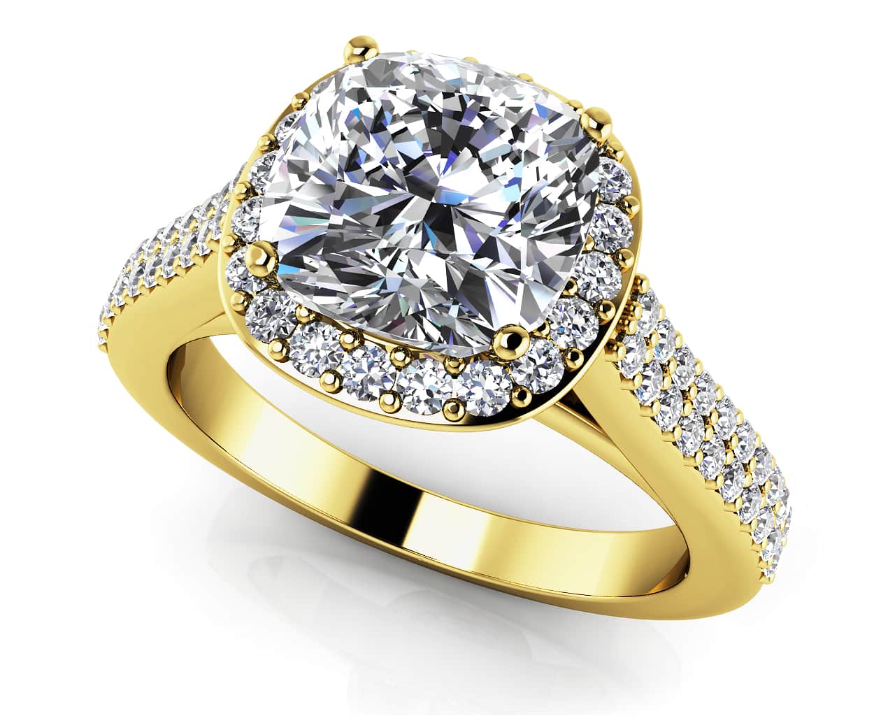 Limitless Love Cushion Cut Lab-Grown Diamond Engagement Ring with 1.75 ct. (1.25 ct. center diamond) - Image 2