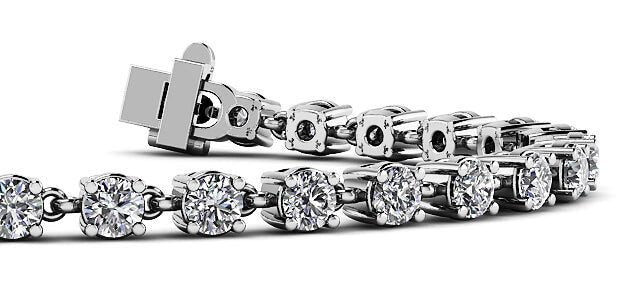 Linked Diamond Tennis Bracelet with 2.34 ct.(finished) 2.5mm
