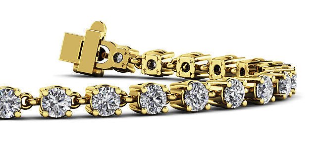 Linked Lab-Grown Diamond Tennis Bracelet with 3.57 ct.(finished) 3mm - Image 2
