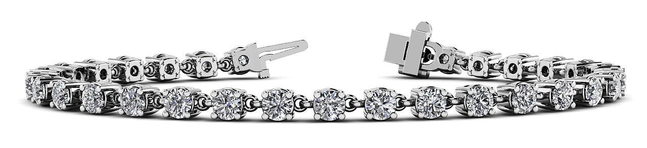 Linked Lab-Grown Diamond Tennis Bracelet with 5.12 ct.(finished) 3.5mm - Image 5