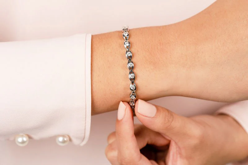 Linked Eye Lab-Grown Diamond Bracelet with 1.54 ct.(finished) 2.7mm - Image 4