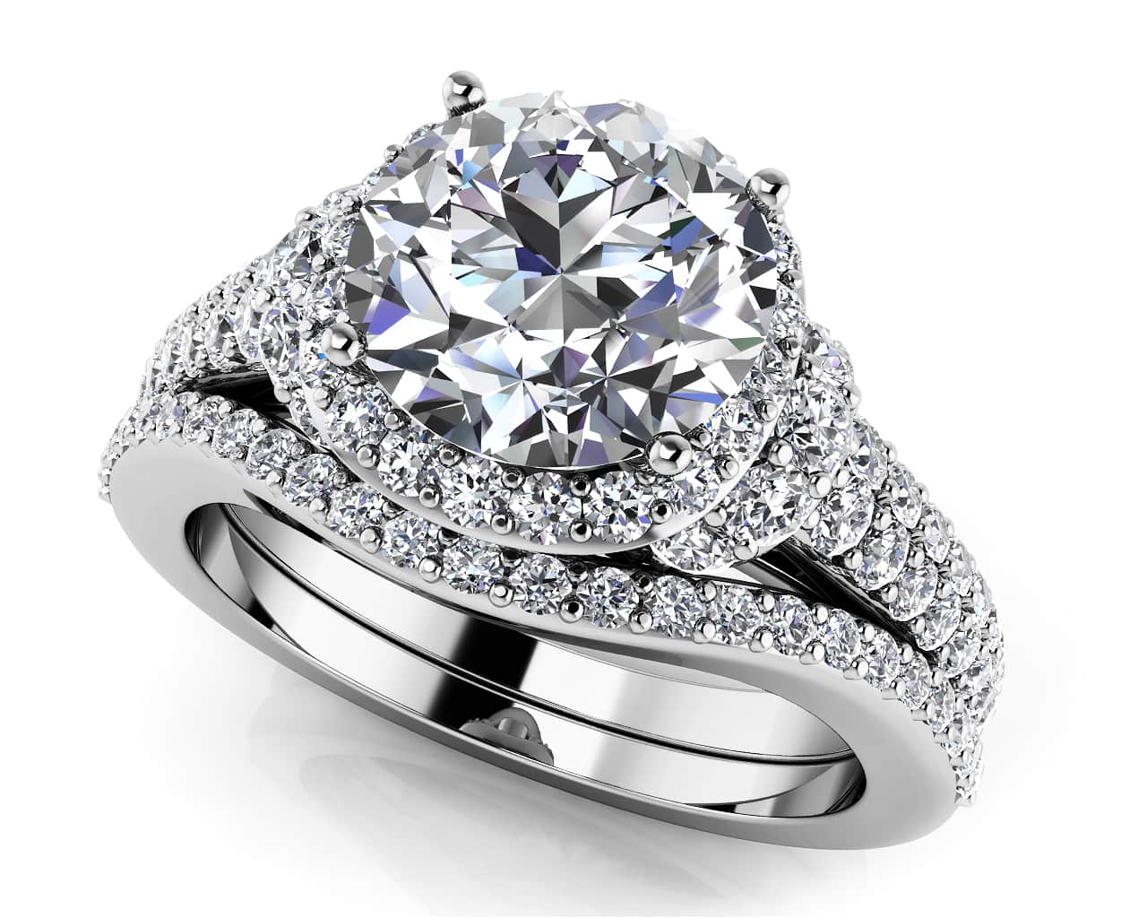 Love Letter Lab-Grown Diamond Bridal Set with 1.92 ct. (1.00 ct. center diamond)