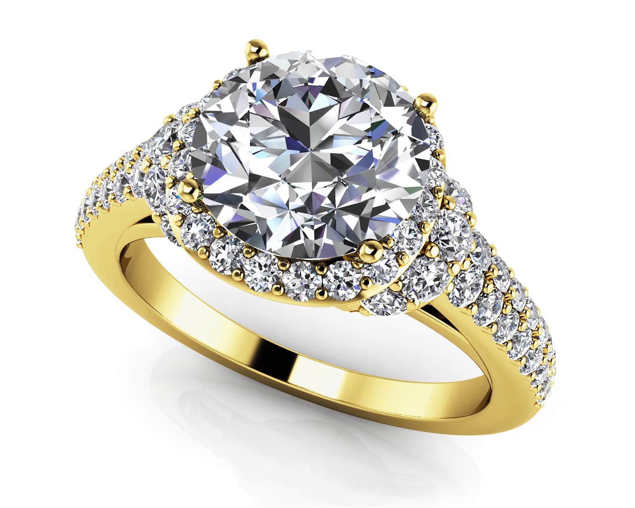 Love Letter Diamond Engagement Ring with 1.98 ct. (1.25 ct. center diamond) - Image 2