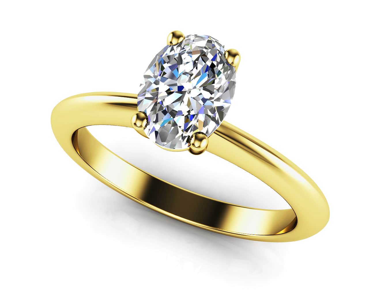 Love With No Limits Oval Solitaire Diamond Ring with 0.60 ct.(finished) 6x4mm - Image 2