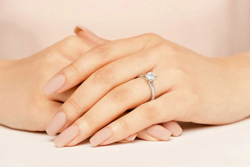 Lovely Cushion Cut Lab-Grown Diamond Engagement Ring with 1.21 ct. (1.00 ct. center diamond) - Image 3