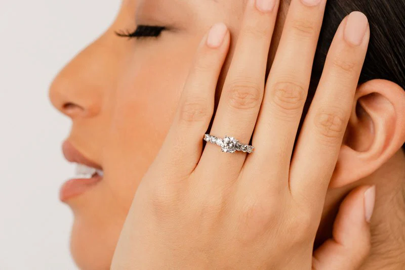 Lucky Number 7 Diamond Engagement Ring with 1.88 ct. (1.25 ct. center diamond) - Image 4