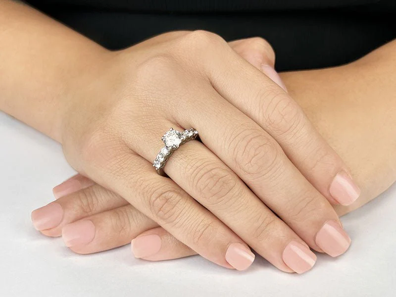 Lucky Number 7 Lab-Grown Diamond Engagement Ring with 1.88 ct. (1.25 ct. center diamond) - Image 3