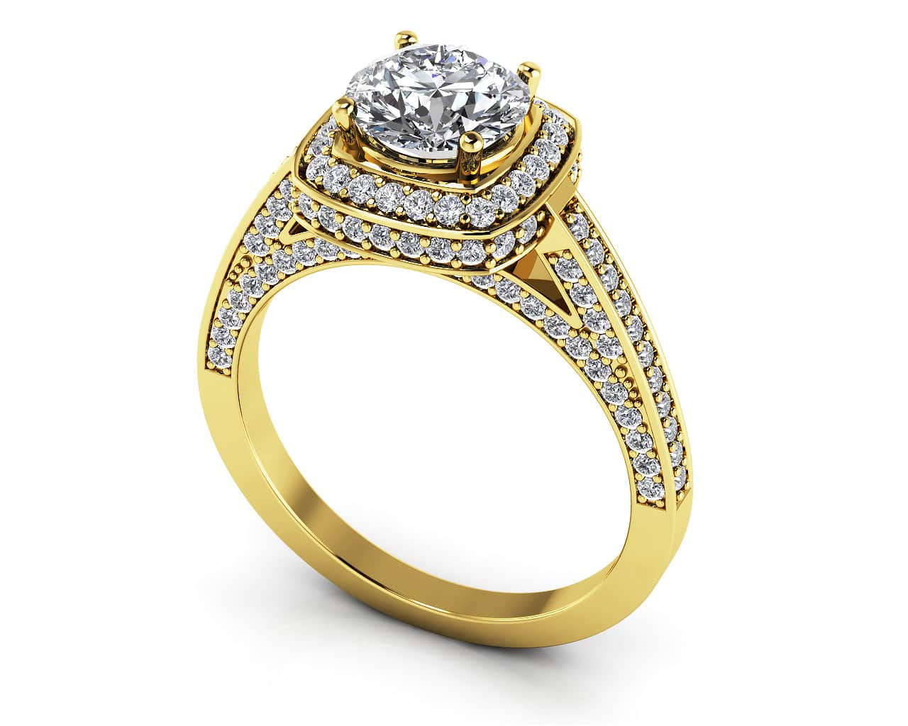 Luminous Lab-Grown Diamond Engagement Ring with 2.01 ct. (1.25 ct. center diamond) - Image 2