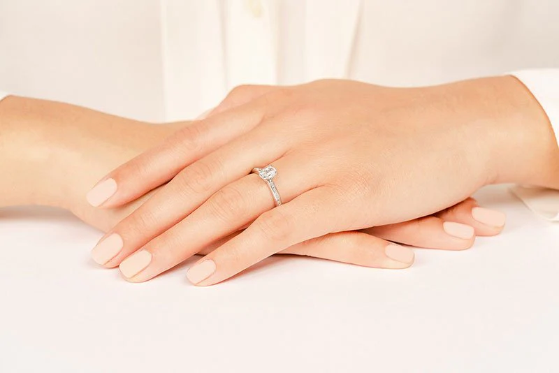 Luminous Oval Lab-Grown Diamond Engagement Ring with 1.81 ct. (1.60 ct. center diamond) - Image 3