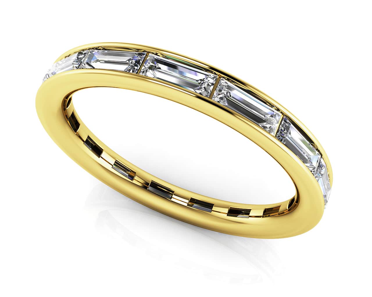 Luxe Baguette Eternity Diamond Ring with 1.80 ct.(finished) 4x2mm - Image 2