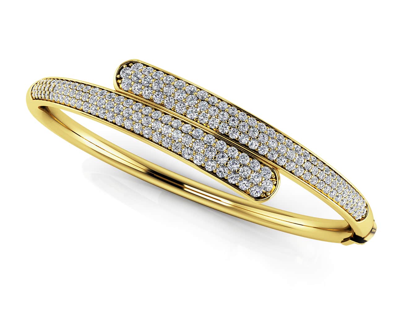 Luxe Lab-Grown Diamond Bangle with 2.24 ct.(finished) 1.2mm, 1.4mm, 1.6mm - Image 2