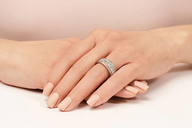 Luxurious Diamond Eternity Diamond Ring with 3.61 ct.(finished) 4x2mm, 1mm - Image 3