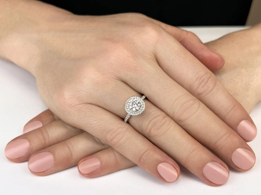 Luxurious Double Halo Lab-Grown Diamond Engagement Ring with 2.56 ct. (2.00 ct. center diamond) - Image 3