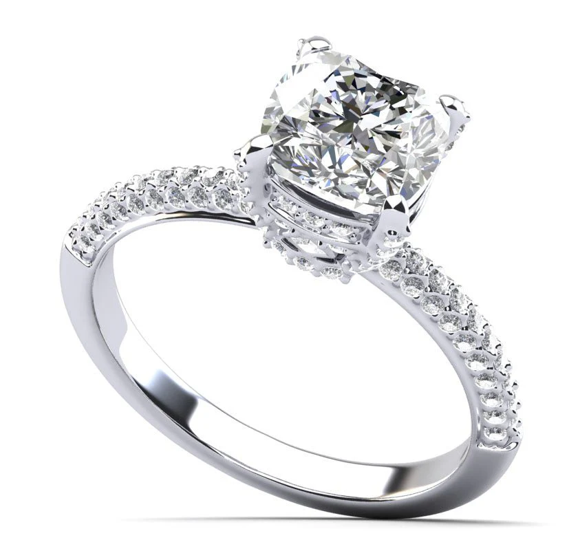 Luxury Diamond Engagement Ring with 1.43 ct. (1.00 ct. center diamond)