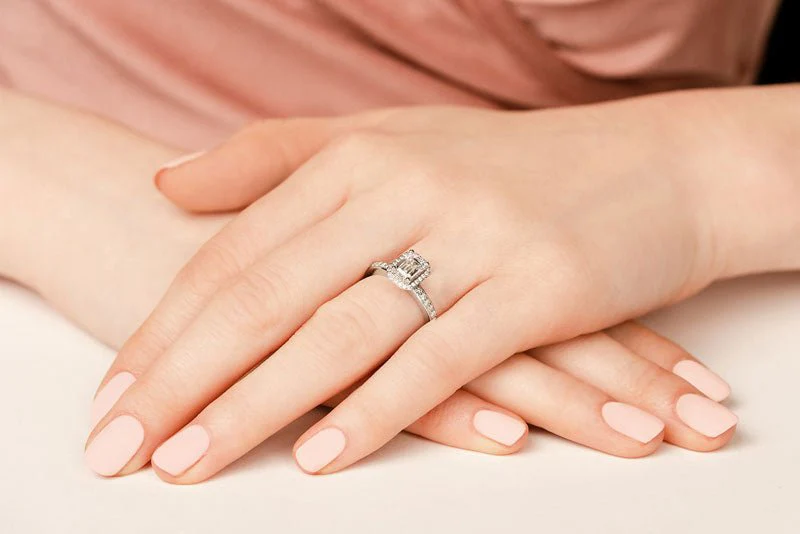 Magical Emerald Cut Lab-Grown Diamond Engagement Ring with 1.85 ct. (1.50 ct. center diamond) - Image 3