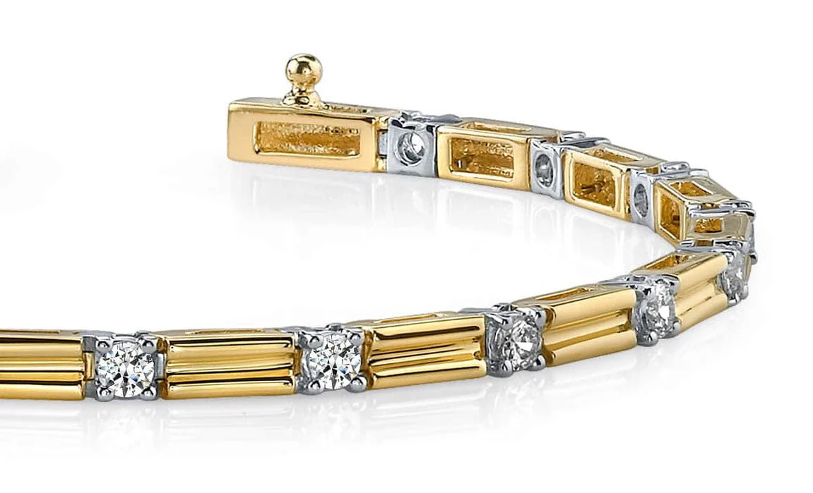 Memento Single Diamond And Link Diamond Bracelet with 1.28 ct.(finished) 2.75mm - Image 2