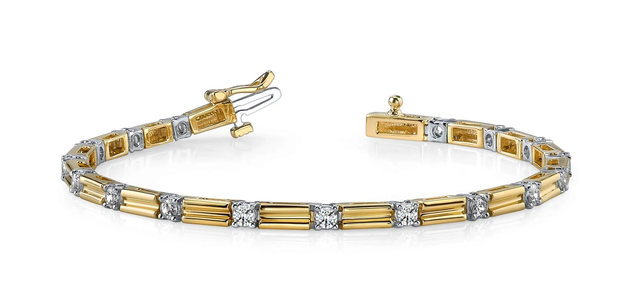 Memento Single Diamond And Link Diamond Bracelet with 1.28 ct.(finished) 2.75mm - Image 3