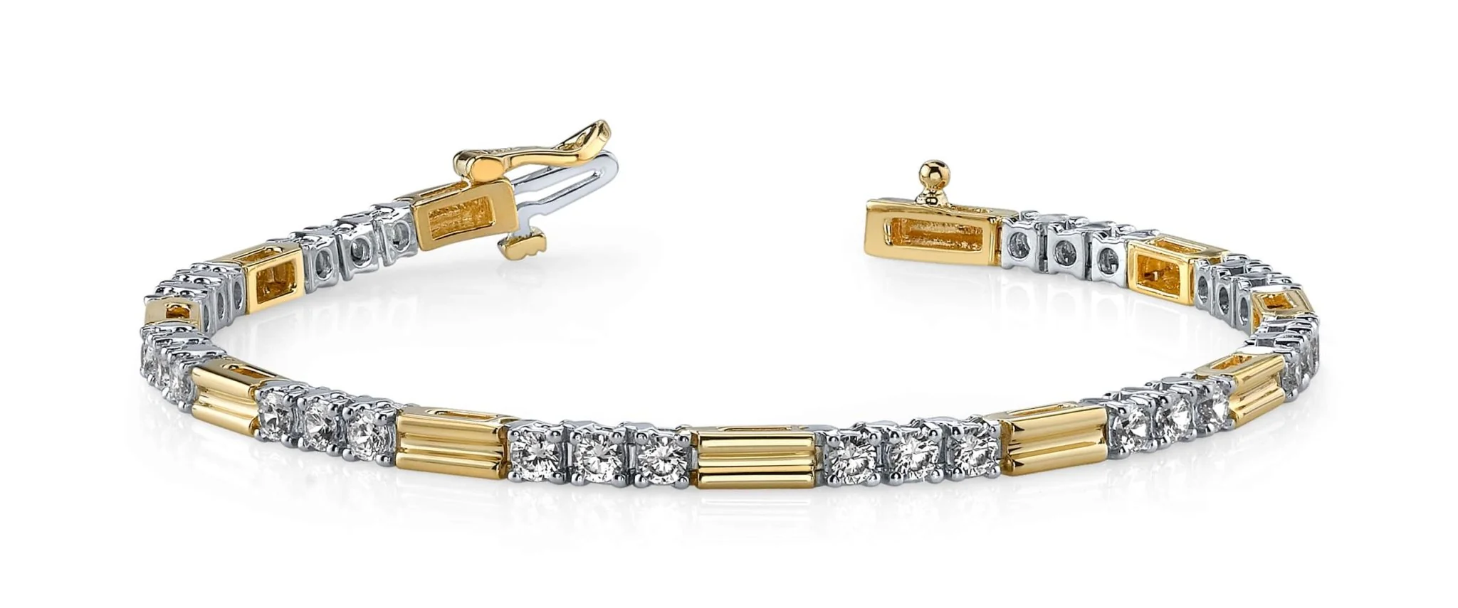 Memento Triple Diamond And Link Diamond Bracelet with 2.25 ct.(finished) 2.75mm - Image 3
