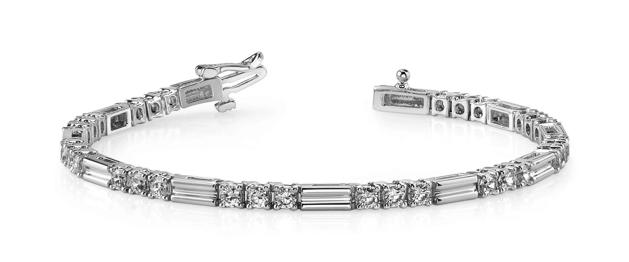 Memento Triple Diamond And Link Lab-Grown Diamond Bracelet with 2.25 ct.(finished) 2.75mm - Image 4