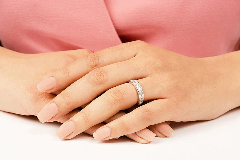 Mesmeric Diamond Channel Set Eternity Lab-Grown Diamond Ring with 2.40 ct.(finished) 3x1.5mm - Image 3