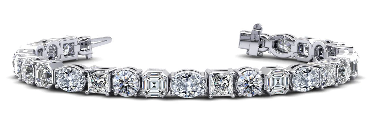 Mixed Shape Dreams Lab-Grown Diamond Bracelet with 16.30 ct.(finished)