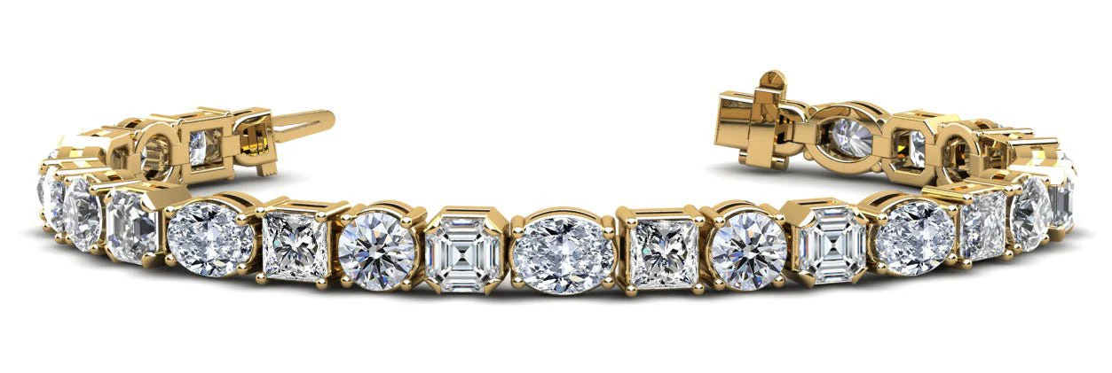 Mixed Shape Dreams Lab-Grown Diamond Bracelet with 16.30 ct.(finished) - Image 2