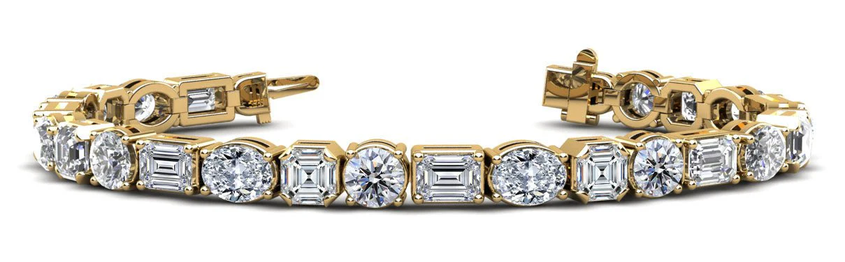 Mixed Shape Radiant Diamond Bracelet with 22.80 ct.(finished) - Image 2