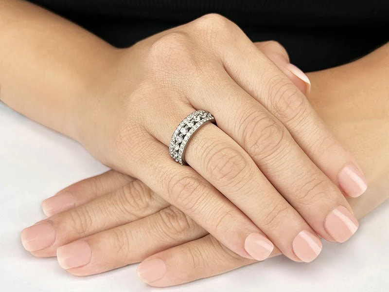 Moonlight Gala Anniversary Diamond Ring with 1.03 ct.(finished) 1.4mm, 2.5mm - Image 3