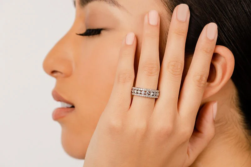 Moonlight Gala Anniversary Diamond Ring with 1.03 ct.(finished) 1.4mm, 2.5mm - Image 4