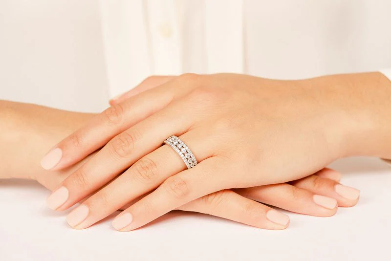 Moonlight Gala Womens Eternity Diamond Ring with 2.29 ct.(finished) 1.4mm, 2.5mm - Image 5