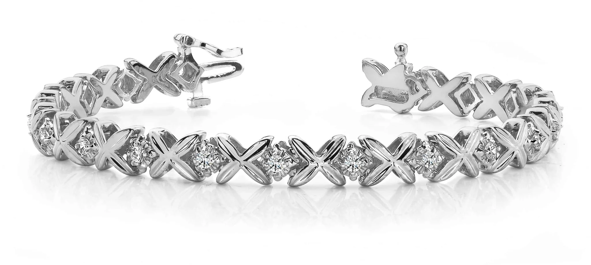 Multi Faceted Diamond Bracelet with 0.95 ct.(finished) 2.5mm - Image 4