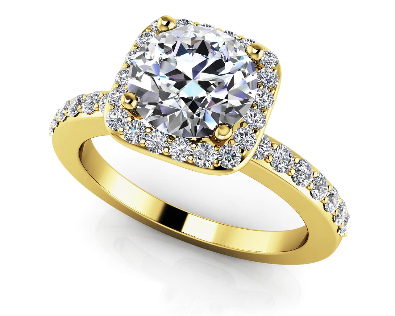 New Love Diamond Engagement Ring with 2.38 ct. (2.00 ct. center diamond) - Image 2
