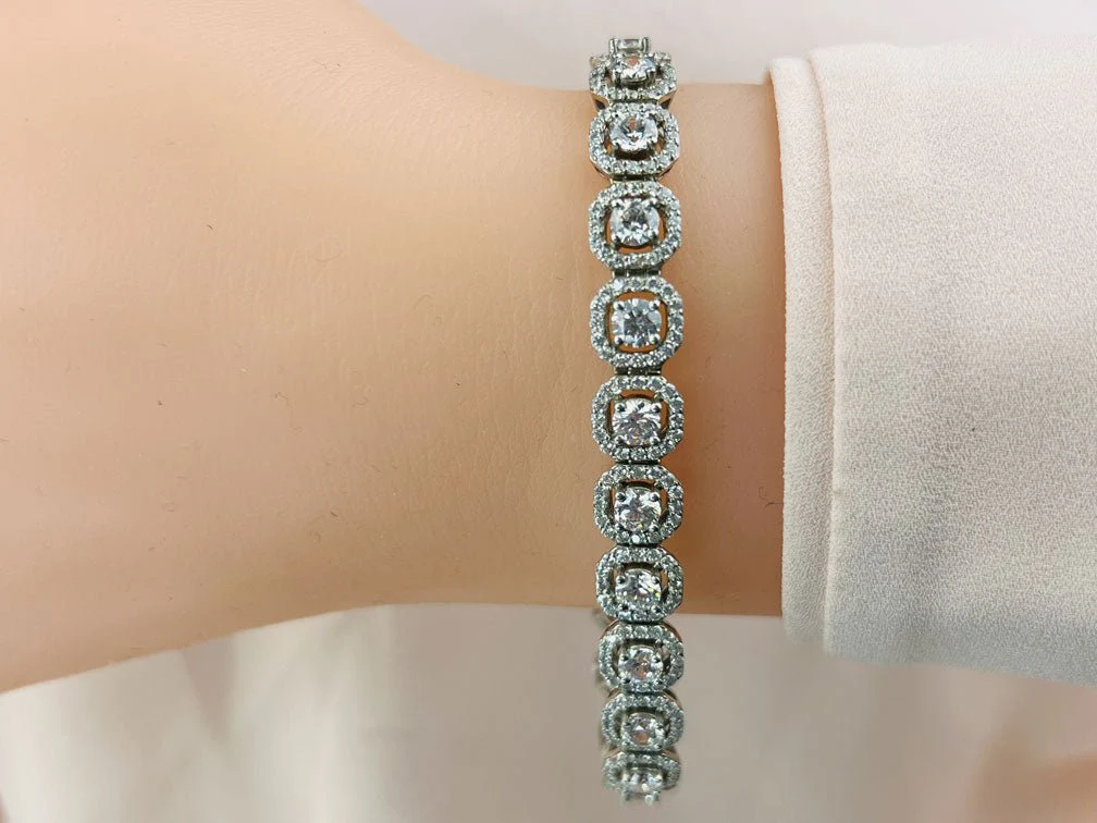 Octagon Red Carpet Diamond Bracelet with 13.45 ct.(finished) 1.4mm, 5.0mm - Image 3