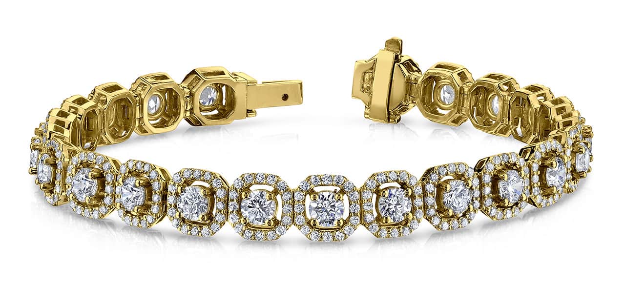 Octagon Red Carpet Diamond Bracelet with 13.45 ct.(finished) 1.4mm, 5.0mm - Image 6