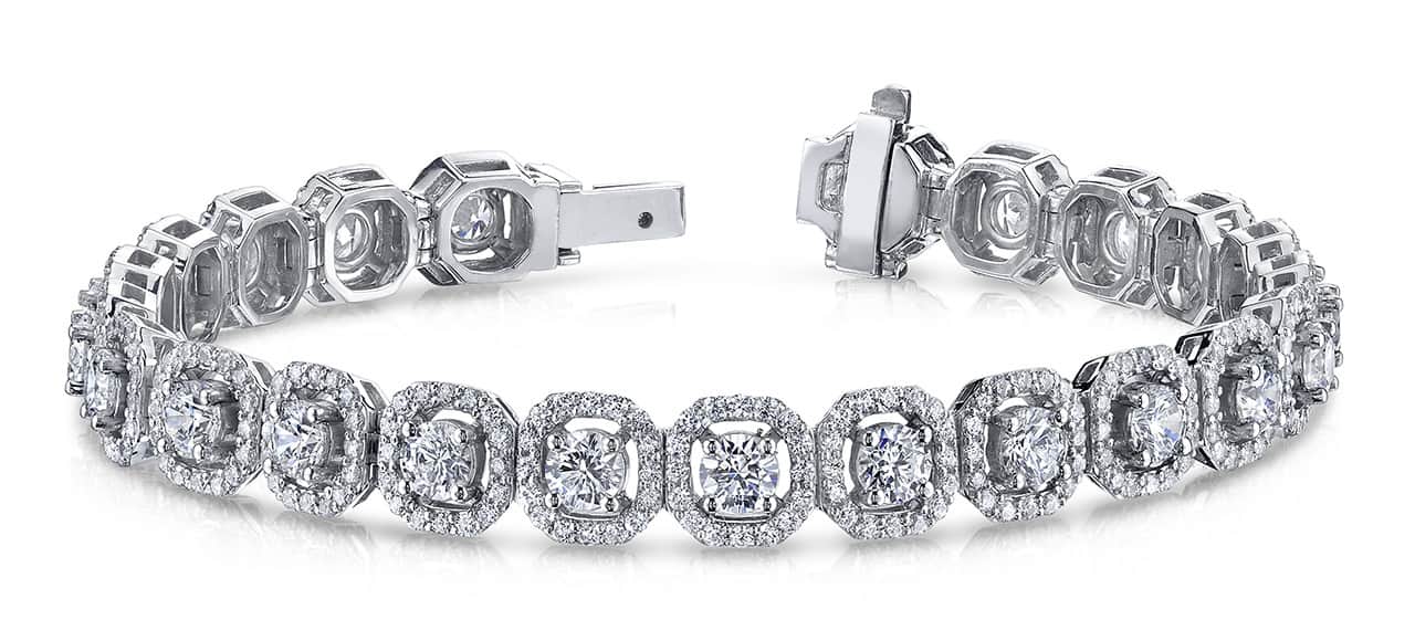Octagon Red Carpet Diamond Bracelet with 8.69 ct.(finished) 1.2mm, 4mm - Image 5