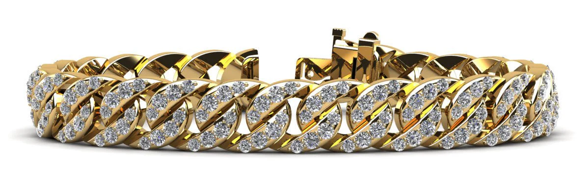 Overlapping Link Lab-Grown Diamond Bracelet with 6.16 ct.(finished) 1.6mm, 2.1mm - Image 2