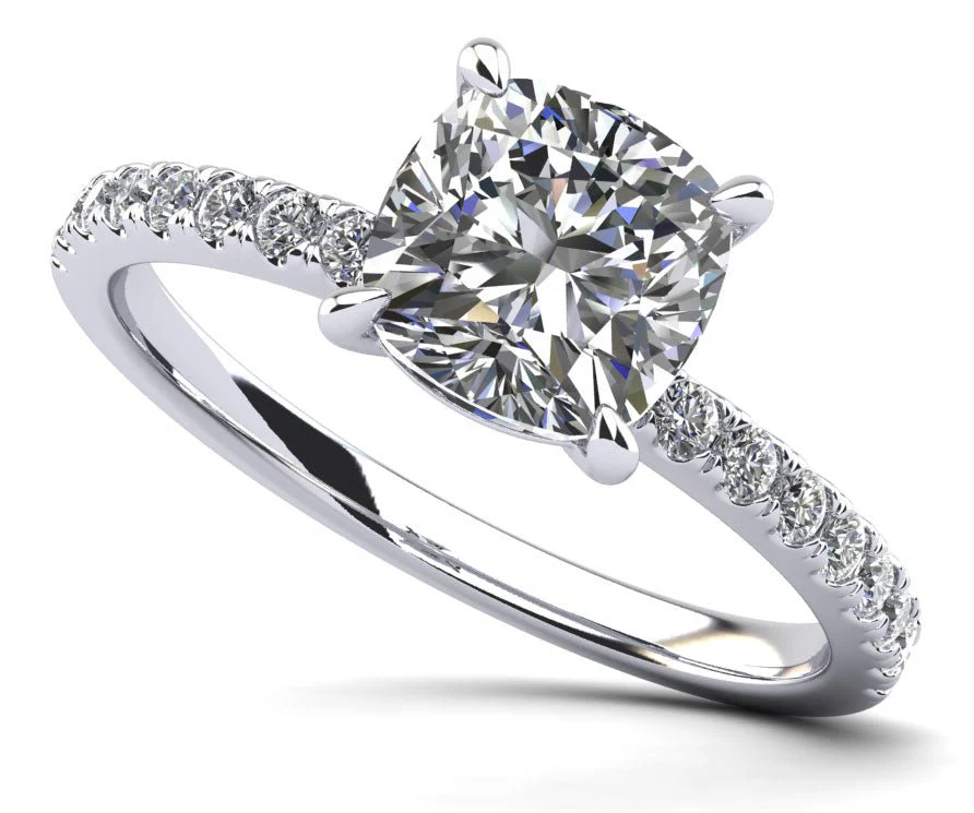 Passionate Solitaire Diamond Engagement Ring with 1.77 ct. (1.50 ct. center diamond)