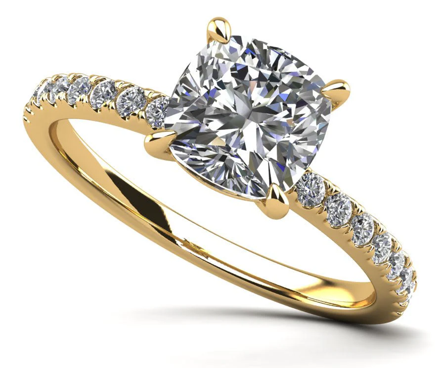 Passionate Solitaire Lab-Grown Diamond Engagement Ring with 0.77 ct. (0.50 ct. center diamond) - Image 2