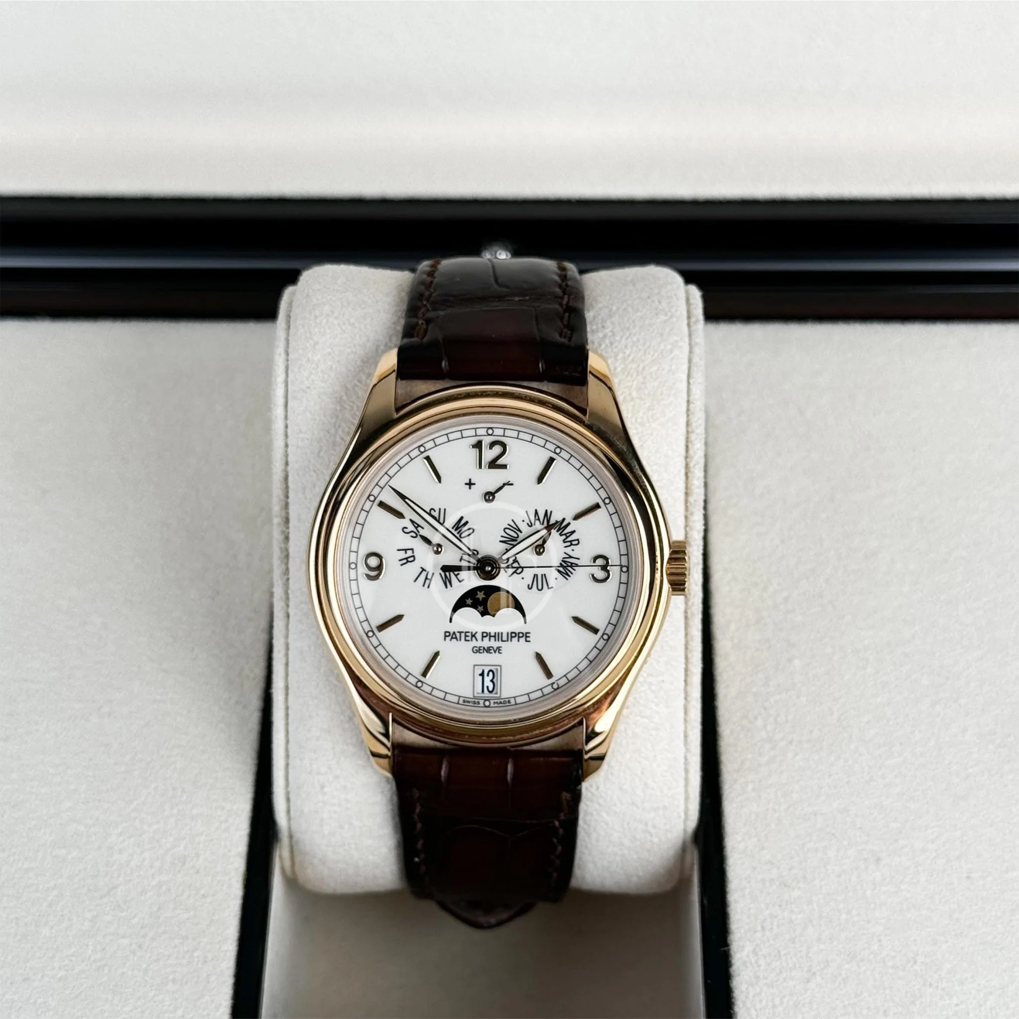Patek Philippe 39mm Annual Calendar Compicated Watch Cream Dial 5146J - Image 3
