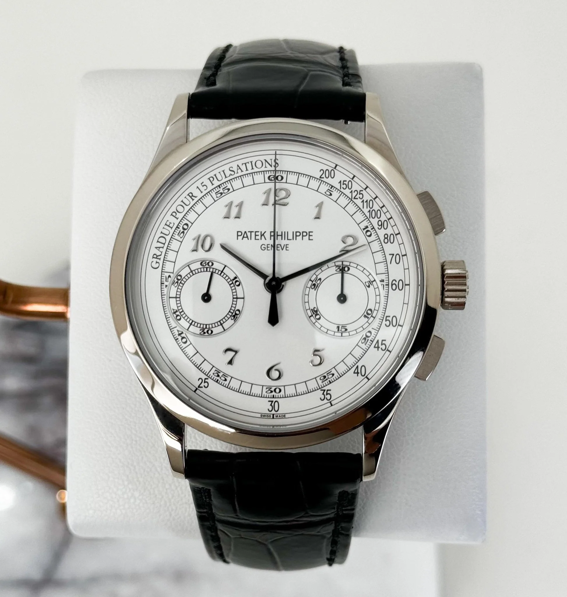 Patek Philippe 5170G-001 Complications Chronograph 39.4mm Silver White Arabic White Gold Manual - Image 2