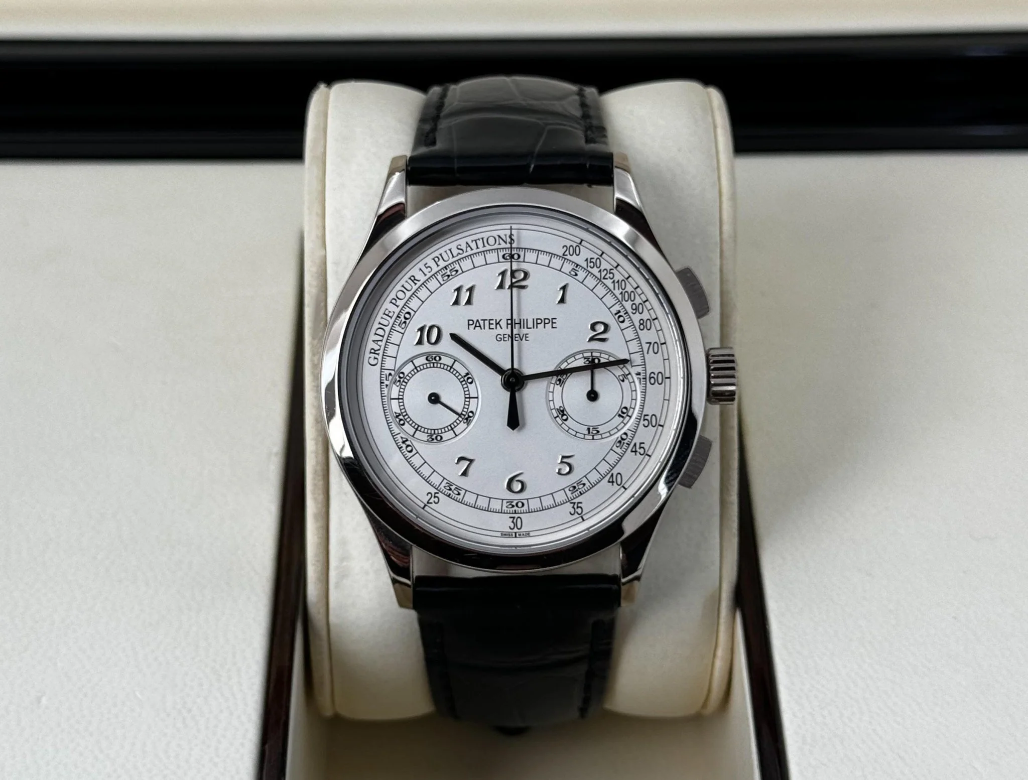 Patek Philippe 5170G-001 Complications Chronograph 39.4mm Silver White Arabic White Gold Manual - Image 3