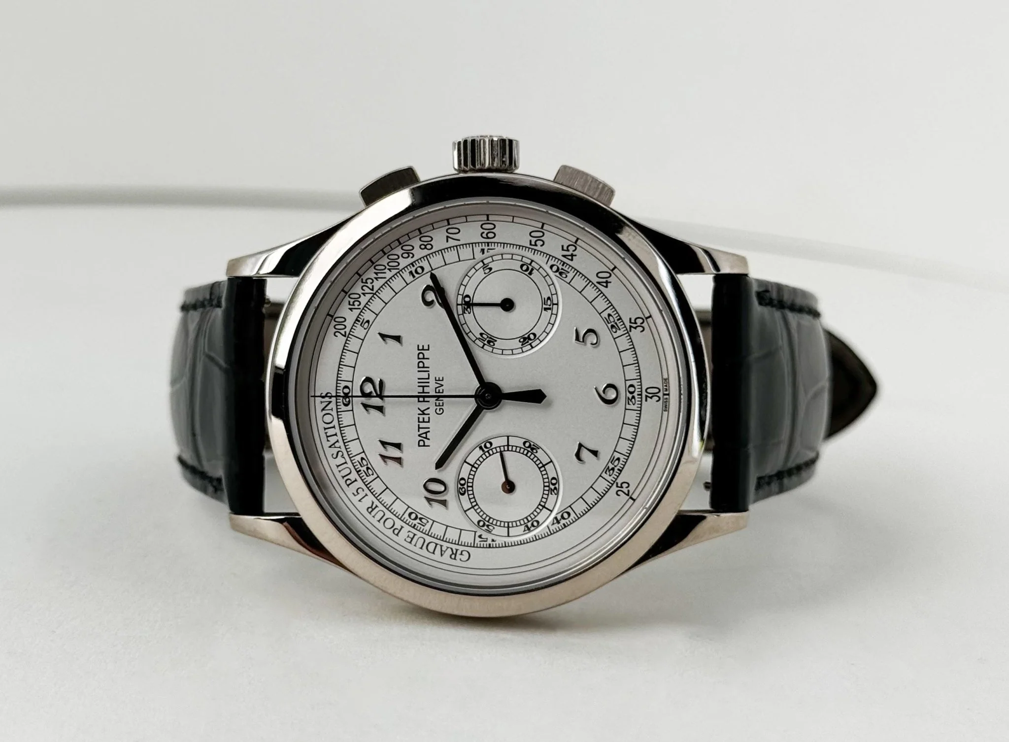 Patek Philippe 5170G-001 Complications Chronograph 39.4mm Silver White Arabic White Gold Manual - Image 5