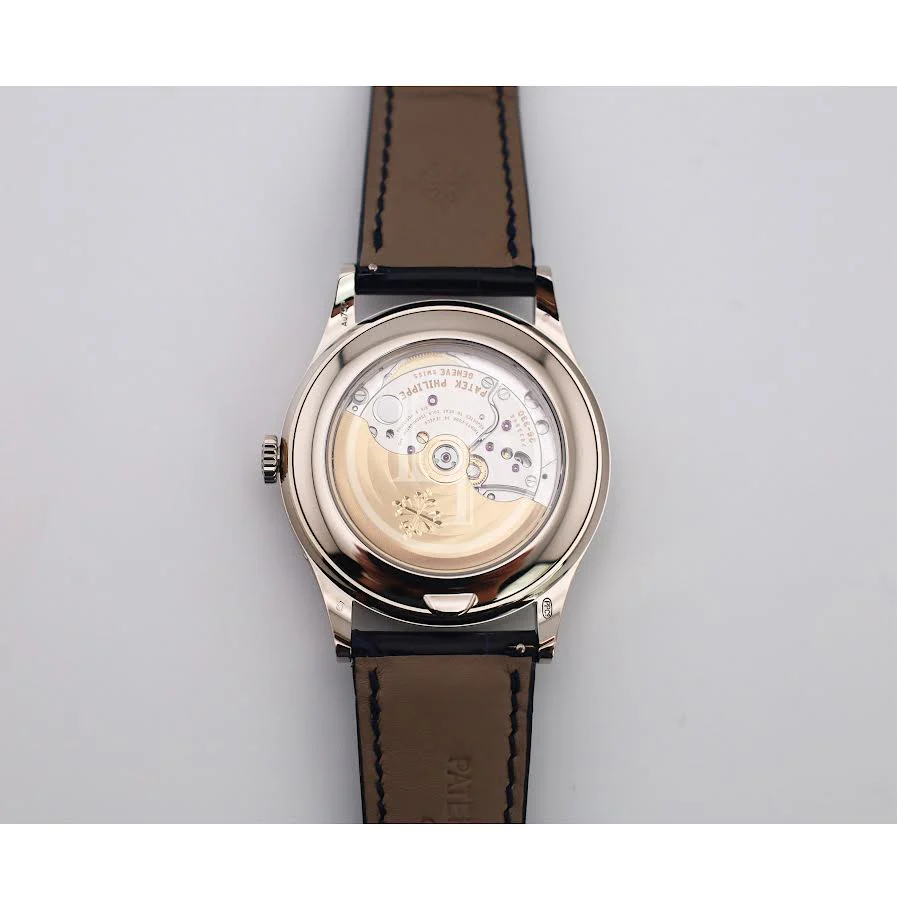 Patek Philippe Complications Annual Calendar Moon Phases White Gold Blue Baguette Diamond Dial | 5396G-017 - Image 6