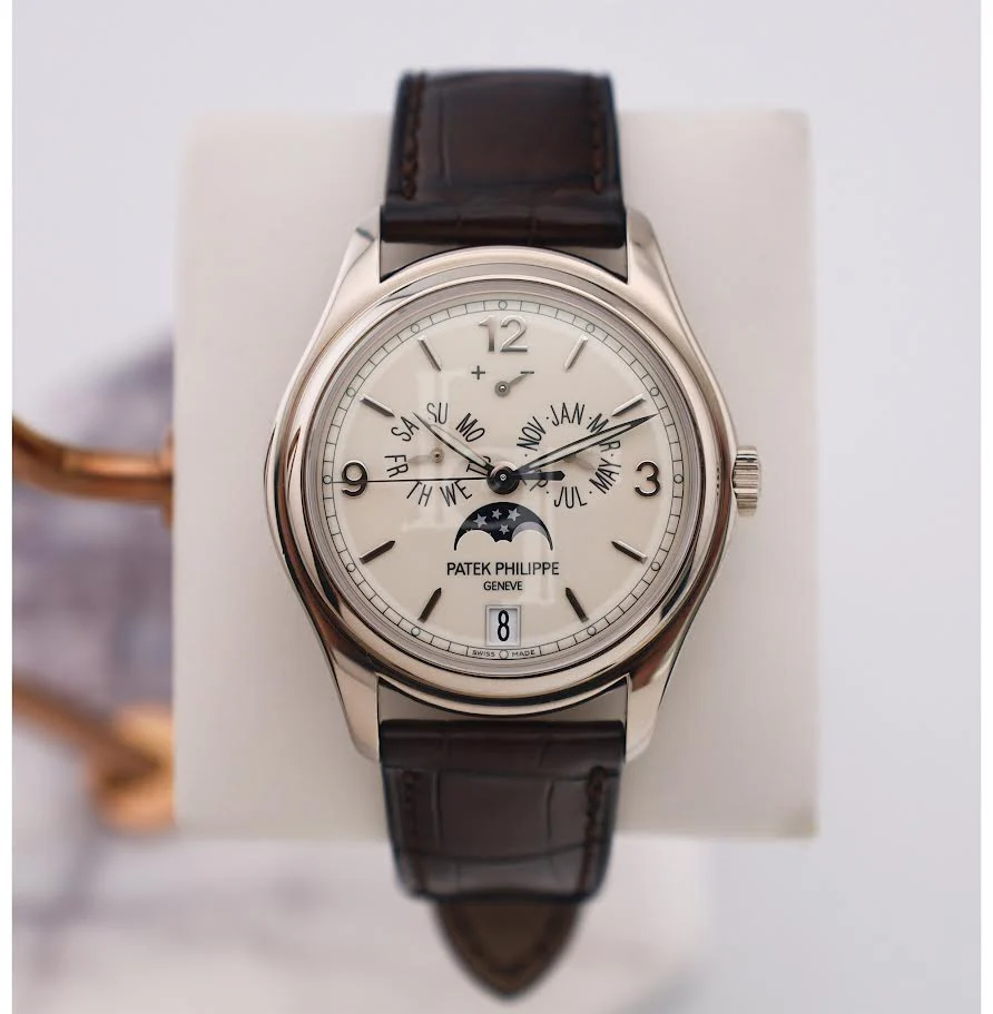 Patek Philippe Complications Annual Calendar Moon Phases White Gold Cream Dial | 5146G-001 - Image 2