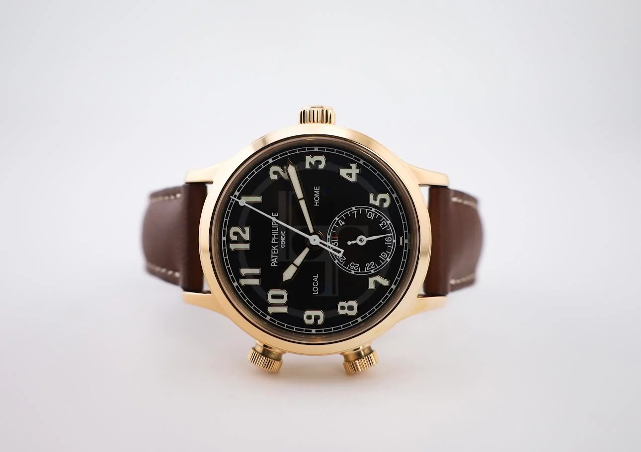 Patek Philippe Complications Calatrava Pilot Travel Time Rose Gold Brown Dial | 7234R-001 - Image 5