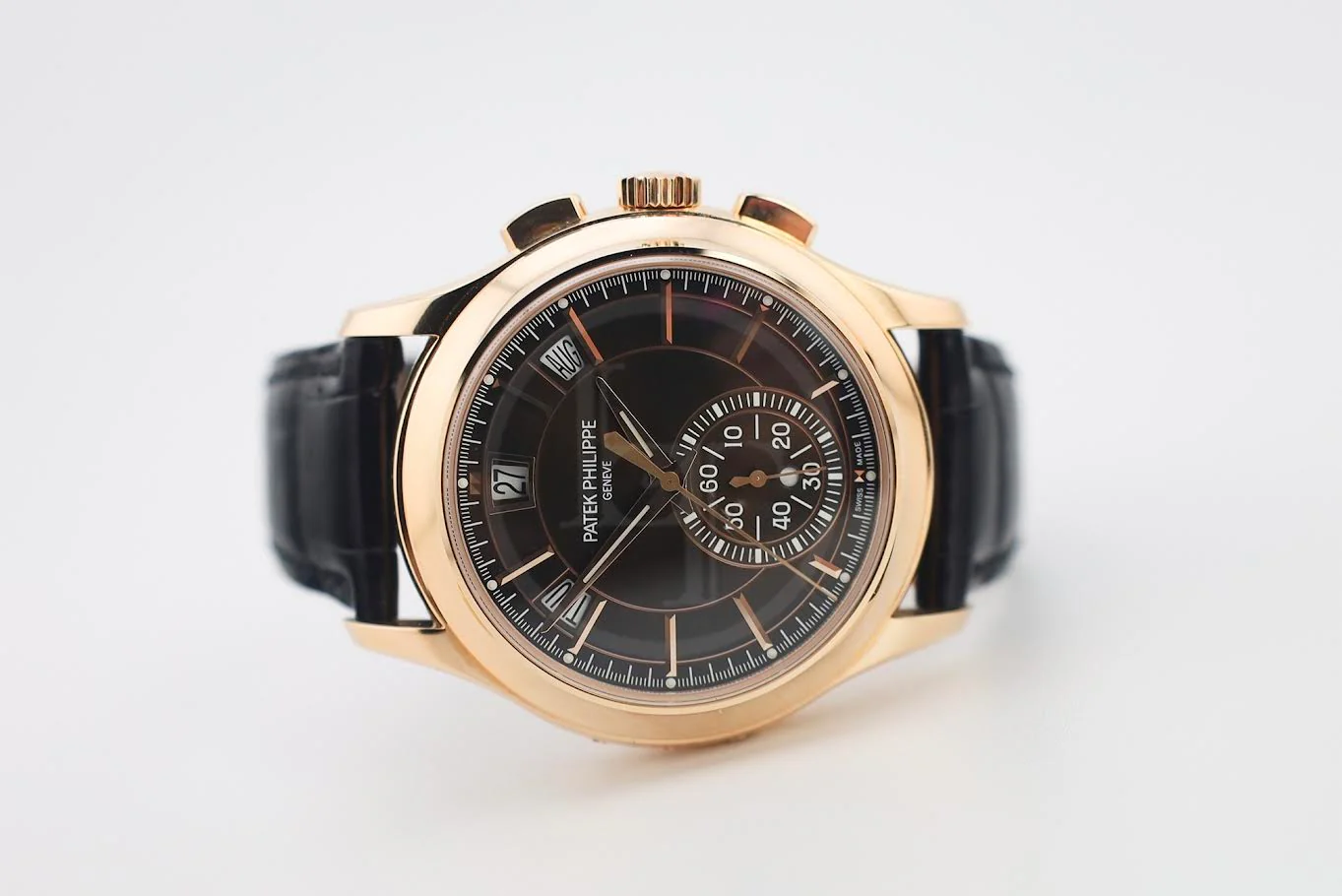 Patek Philippe Complications Flyback Chronograph Annual Calendar Rose Gold Brown Sunburst Dial | 5905R-001 - Image 5