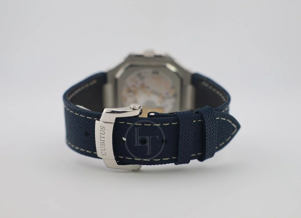 Patek Philippe Cubitus Grand Date Day & Moon Phases Platinum 45mm Blue Dial 5822P-001 - Image 9