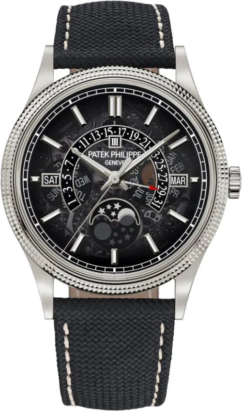 Patek Philippe Grand Complications 40mm Perpetual Calendar Moon Phases White Gold Smoked Sapphire Dial - 6159G-001 - 2025