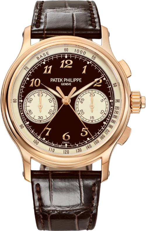Patek Philippe Grand Complications 41mm Split-Seconds Chronograph Rose Gold Brown Grand Feu Enamel Dial - 5370R-001